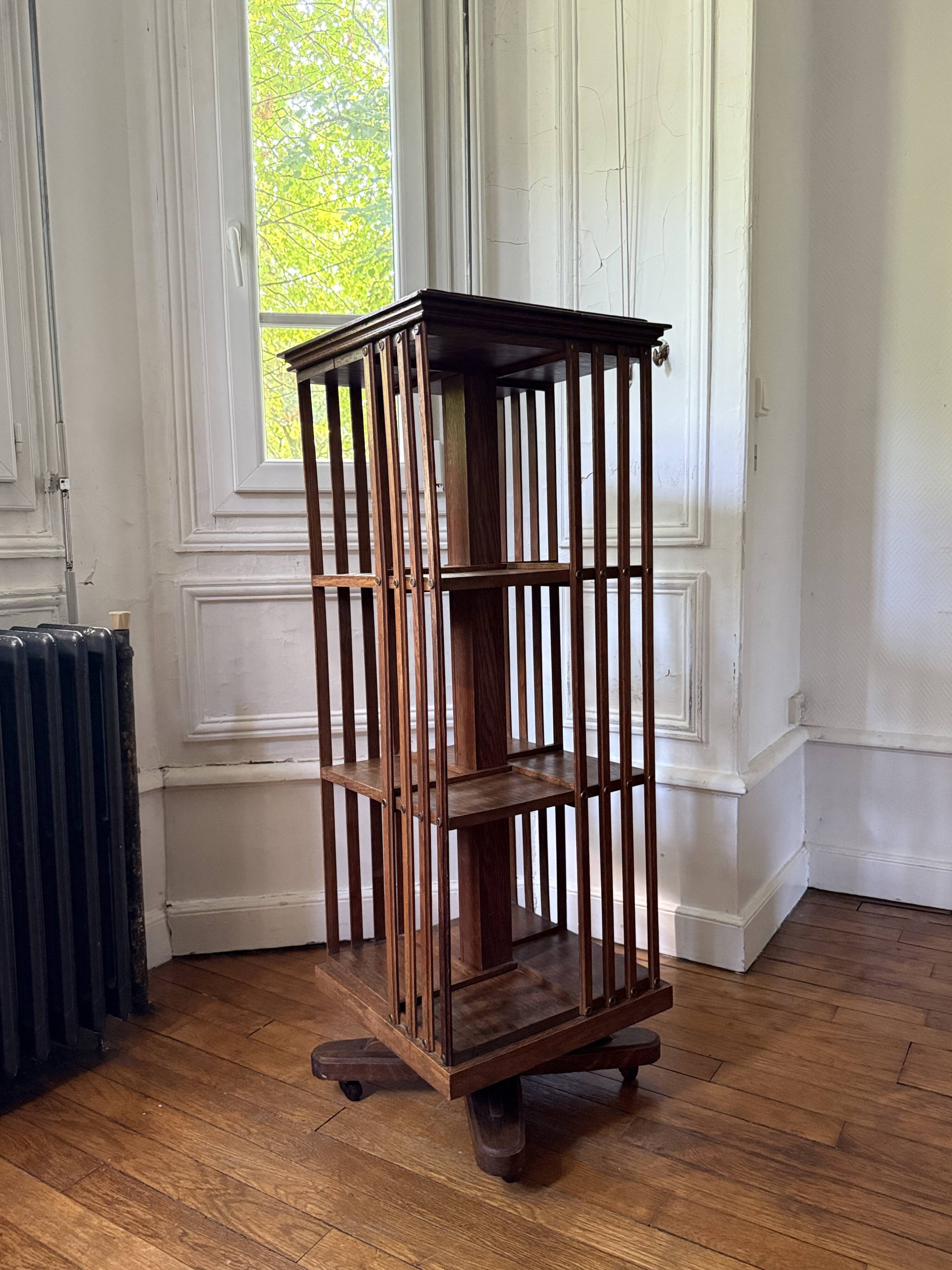 Large rotating library from the early 20th century