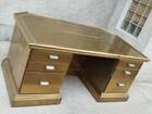 desk design RODOLFO DUBARRY covered brass decor desk brass