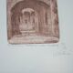 Vintage painting with ash frame, 1970-1980