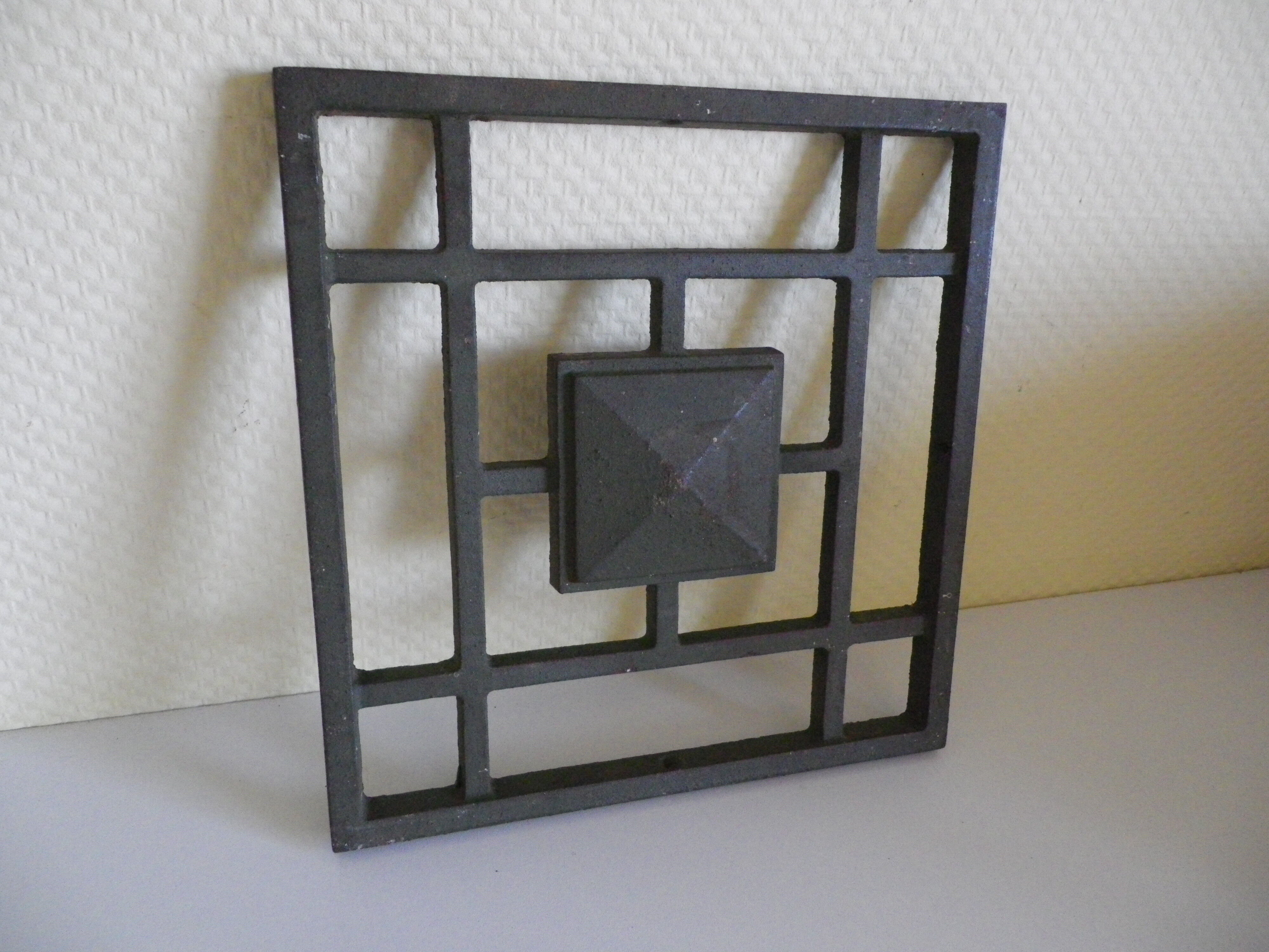 Old 4-point steel door ornament