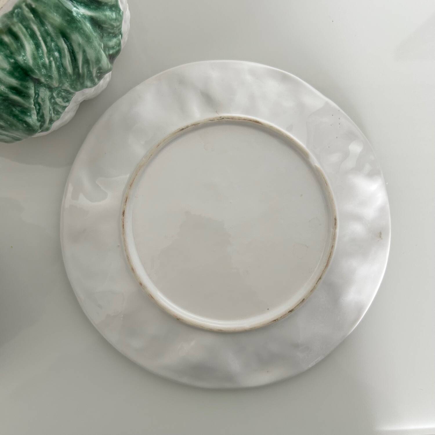 Cauliflower soup tureen in slipware
