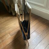 Vintage velvet magazine rack