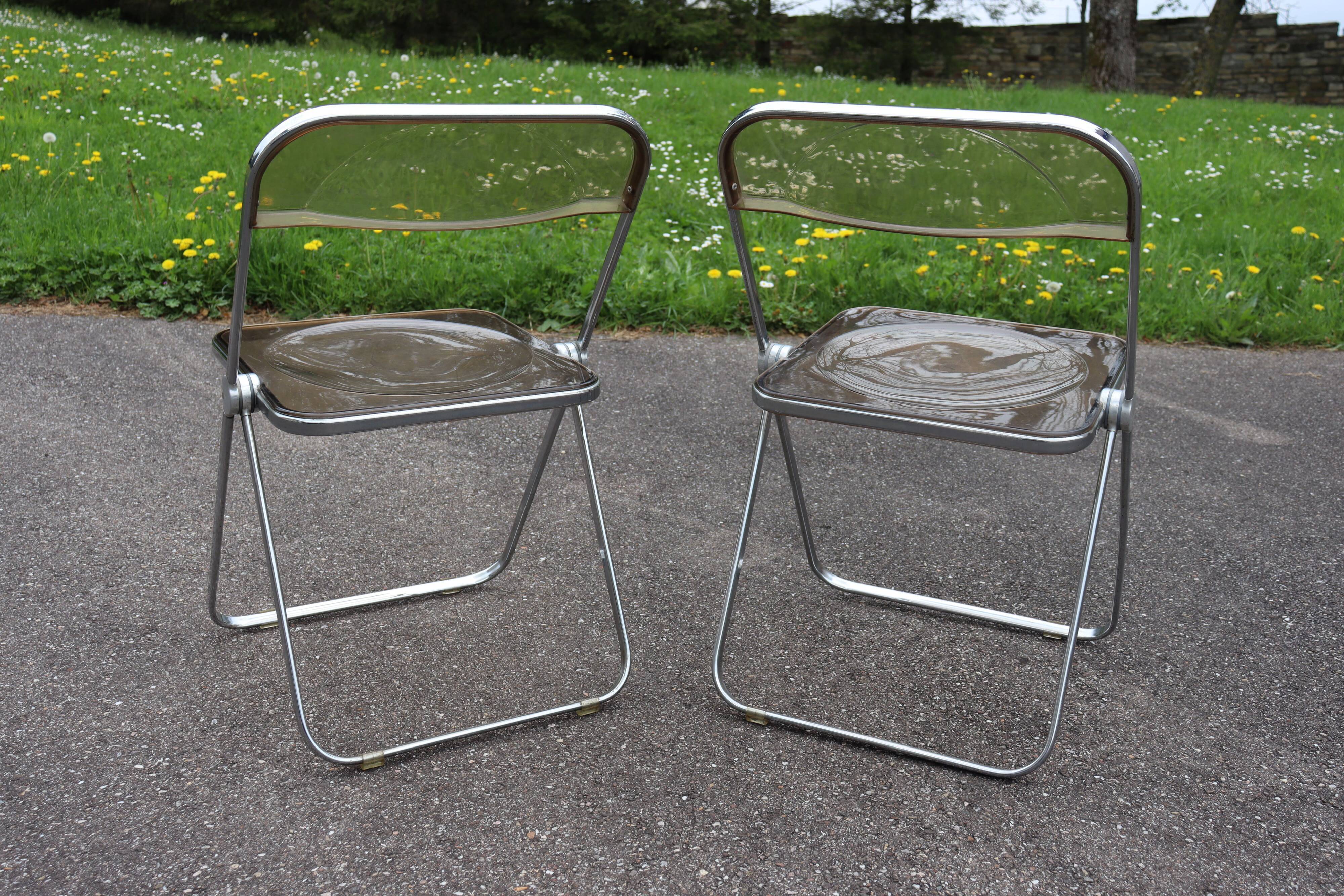 Pair chair Giancarlo Piretti