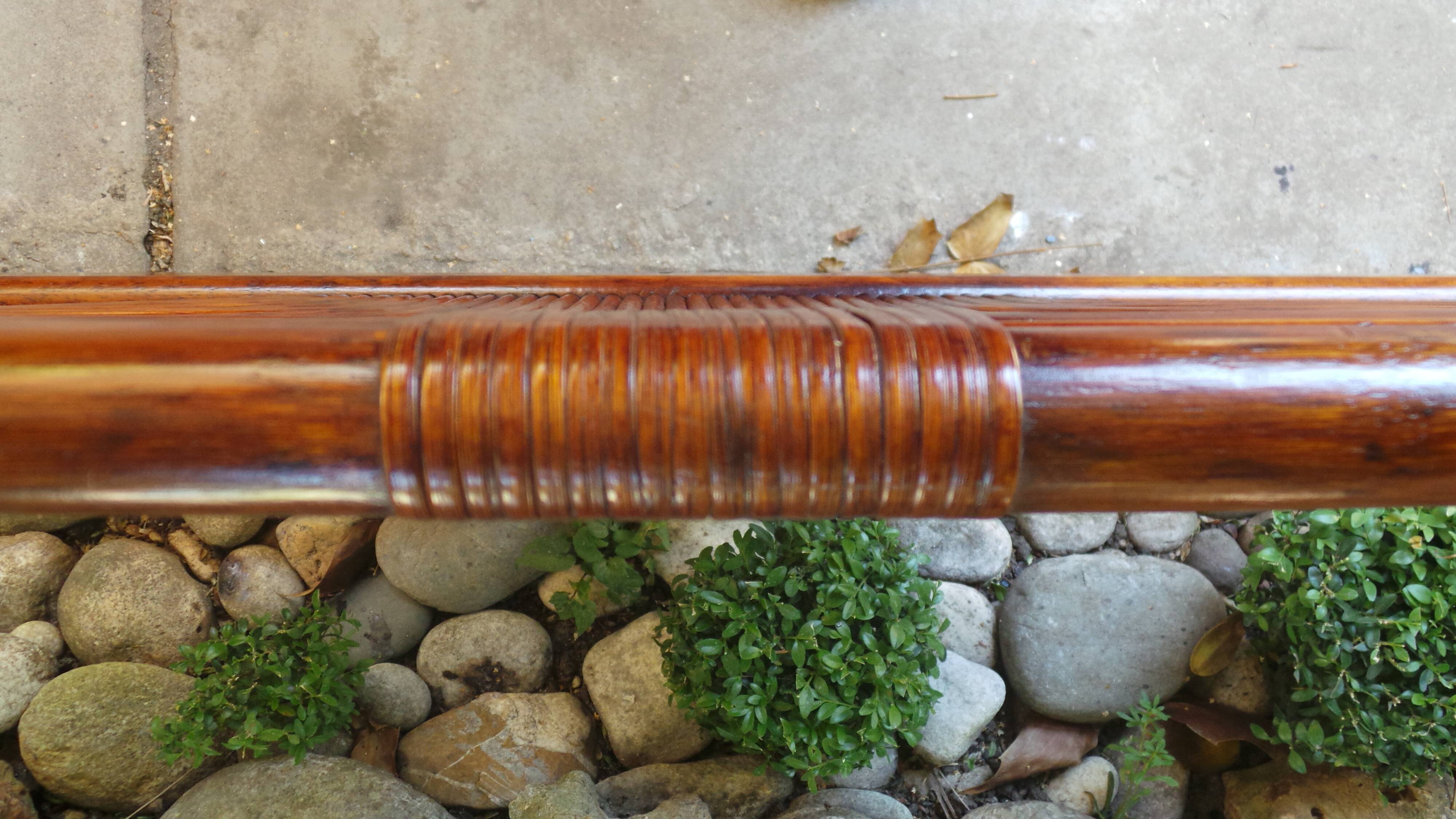 Vintage rattan headboard