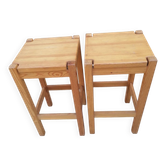 Pair of stools. Vintage