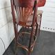 Pair of bistro stools with backrest