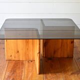 Lagun Ikea glass coffee table
