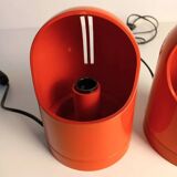 Paire de lampes de table Gedy en plastique Makio Hasuike