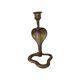 Vintage brass cobra candlestick, 1970s