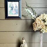 Old illustration in old black and gold frame