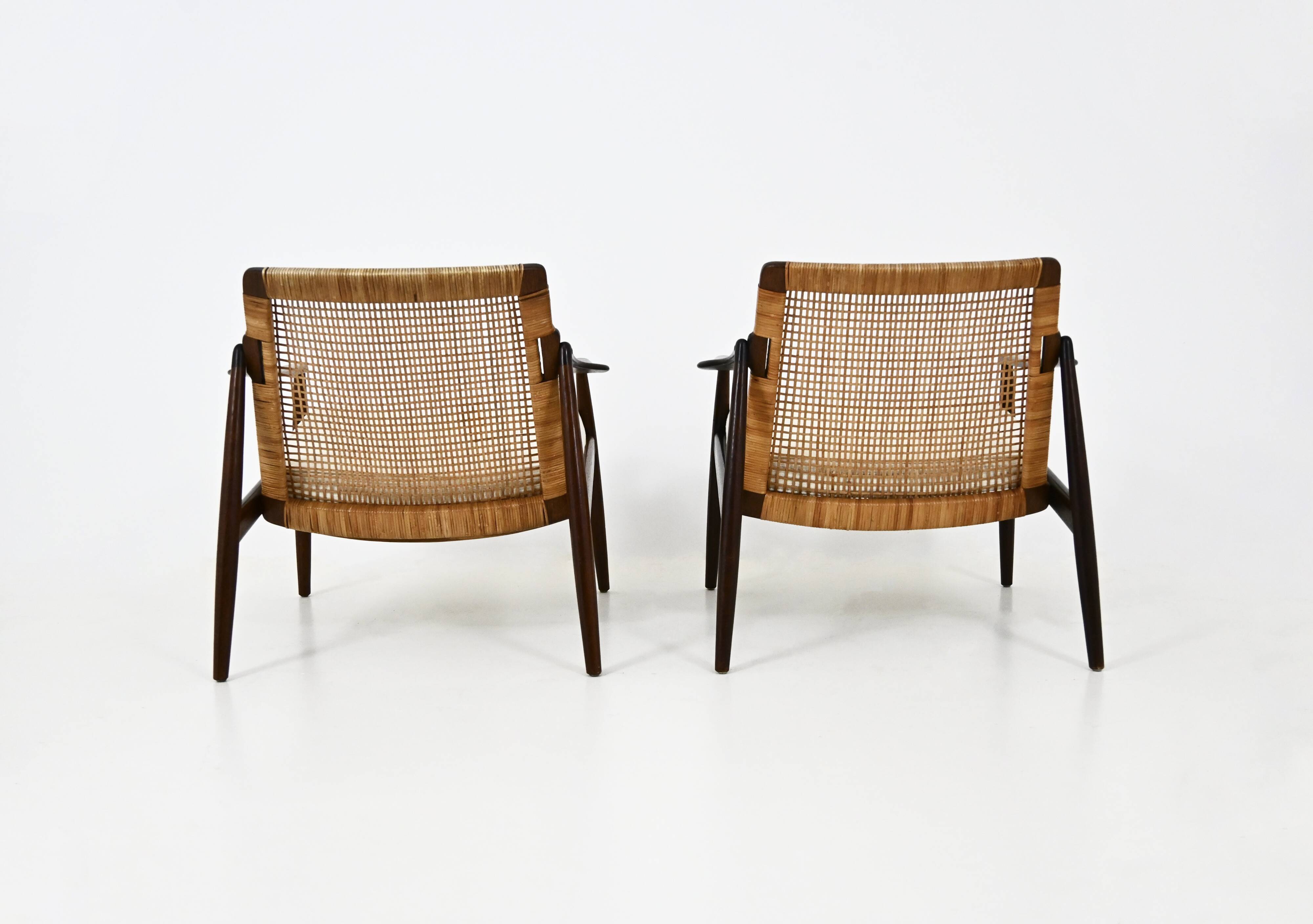 Paire de Fauteuils « Modèle 400 » de Hartmut Lohmeyer pour Wilkhahn, 1950s