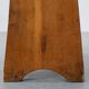 Rustic Pine Stool with Cut-Out Trestle Legs, Sweden, circa 1920