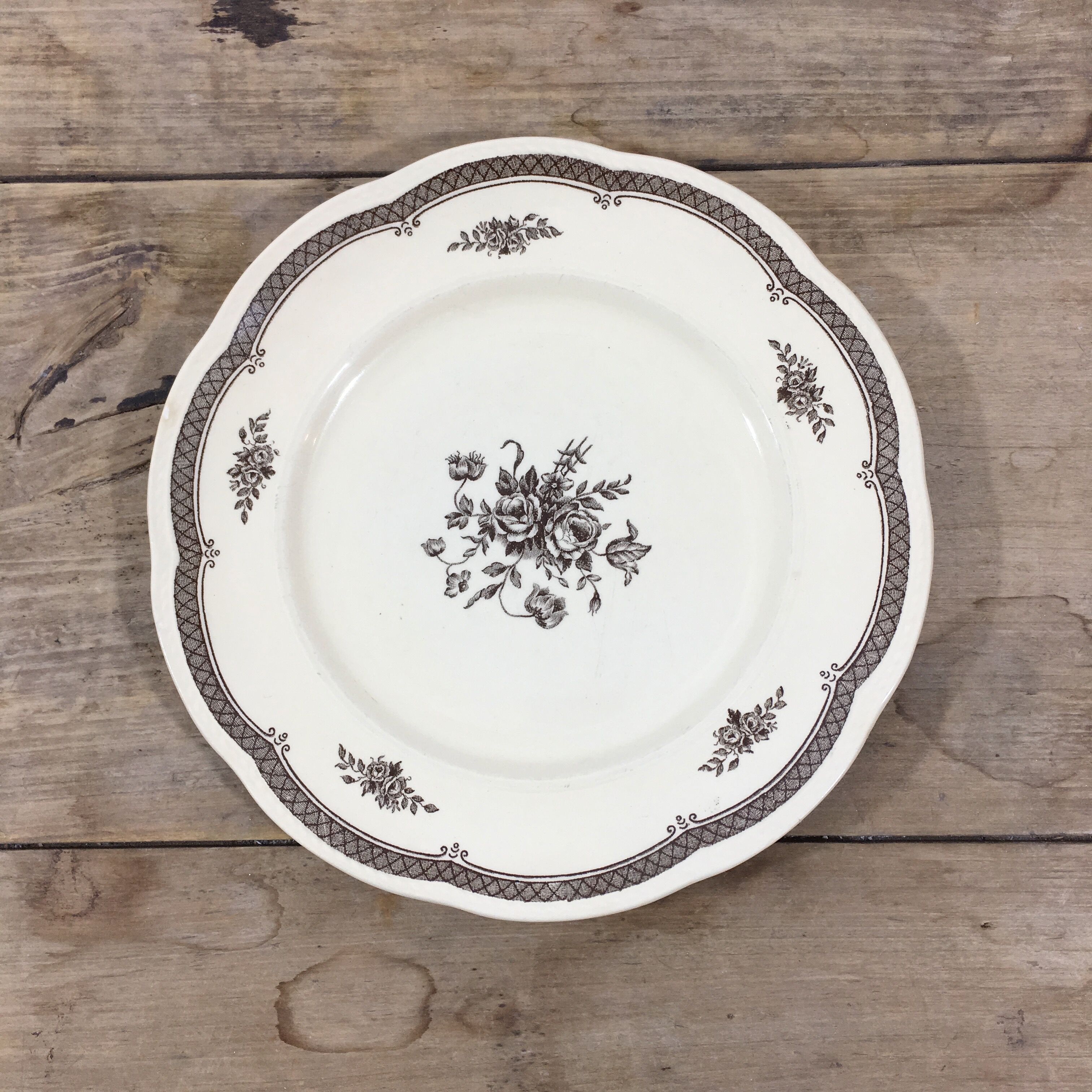 Set of 6 dinner plates Gefle Sweden model Anglo