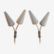 Paire de doubles appliques design organiques 1950