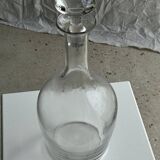 Very large glass decanter with spinning top H36