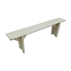 Old wooden farm bench vintage white fir industrial cloakroom