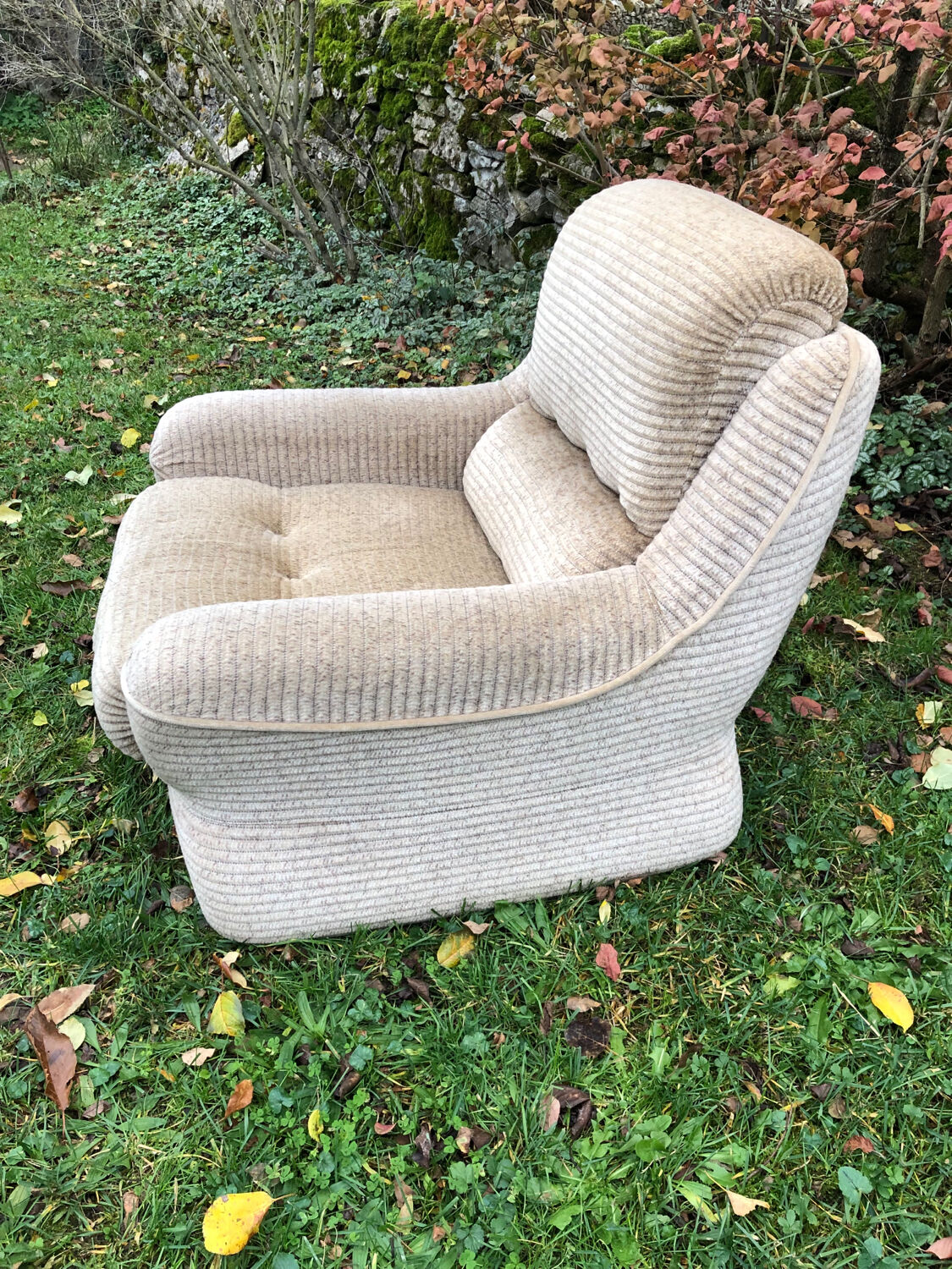 Corduroy armchair