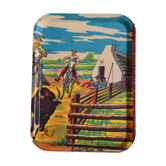 Cow boy fiberglass tray - Berny Lyon creation