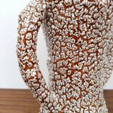 Vintage glazed ceramic vase - Fat Lava