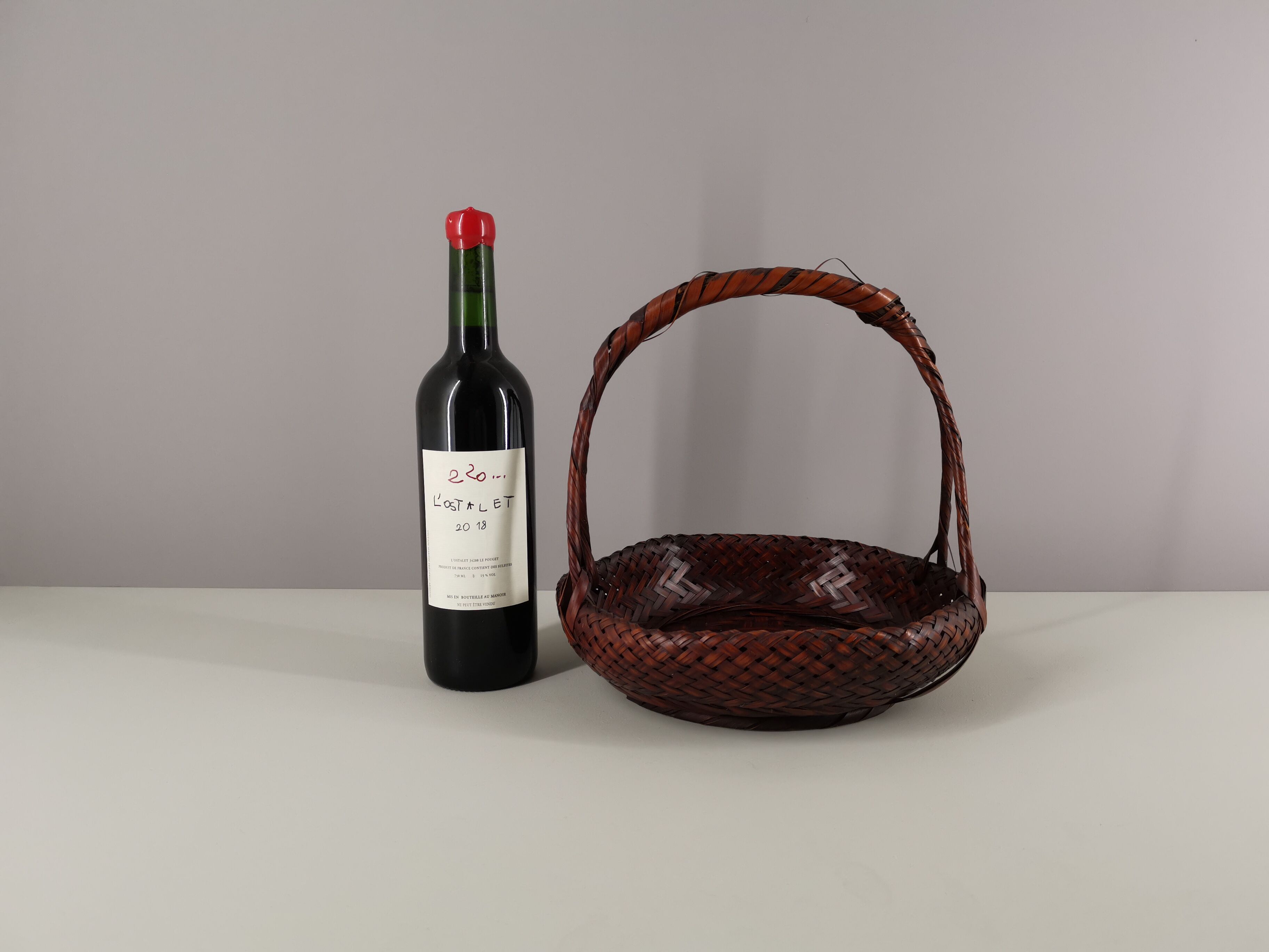 Japanese bamboo basket 1960