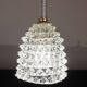 Extraordinary Clear Rostrato Murano Glass Penadant by Barovier & Toso, 1940