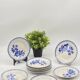 Service of 12 dessert plates, Sarreguemines / Digoin, DONON, vintage, old