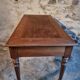 Antique French writing desk in oak with two drawers, 1920s.