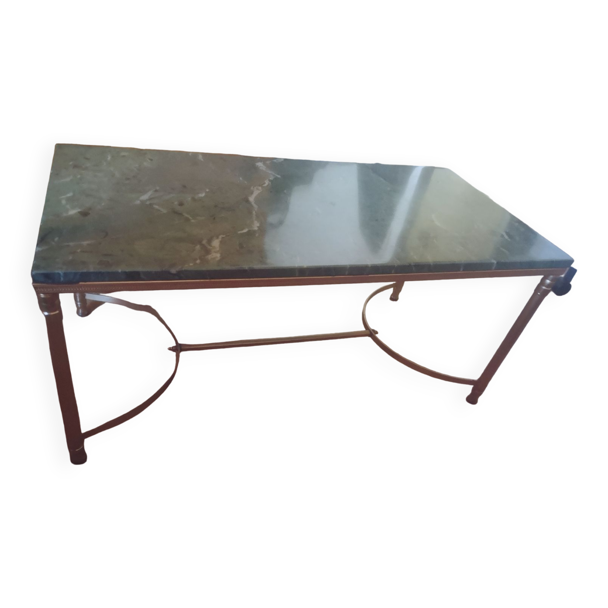Green marble coffee table