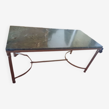 Green marble coffee table