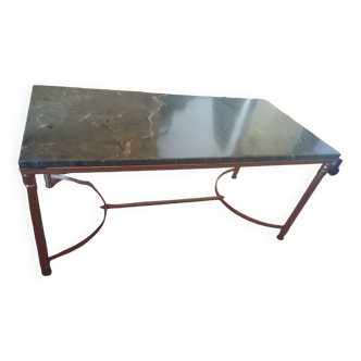 Green marble coffee table