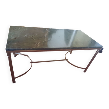 Green marble coffee table