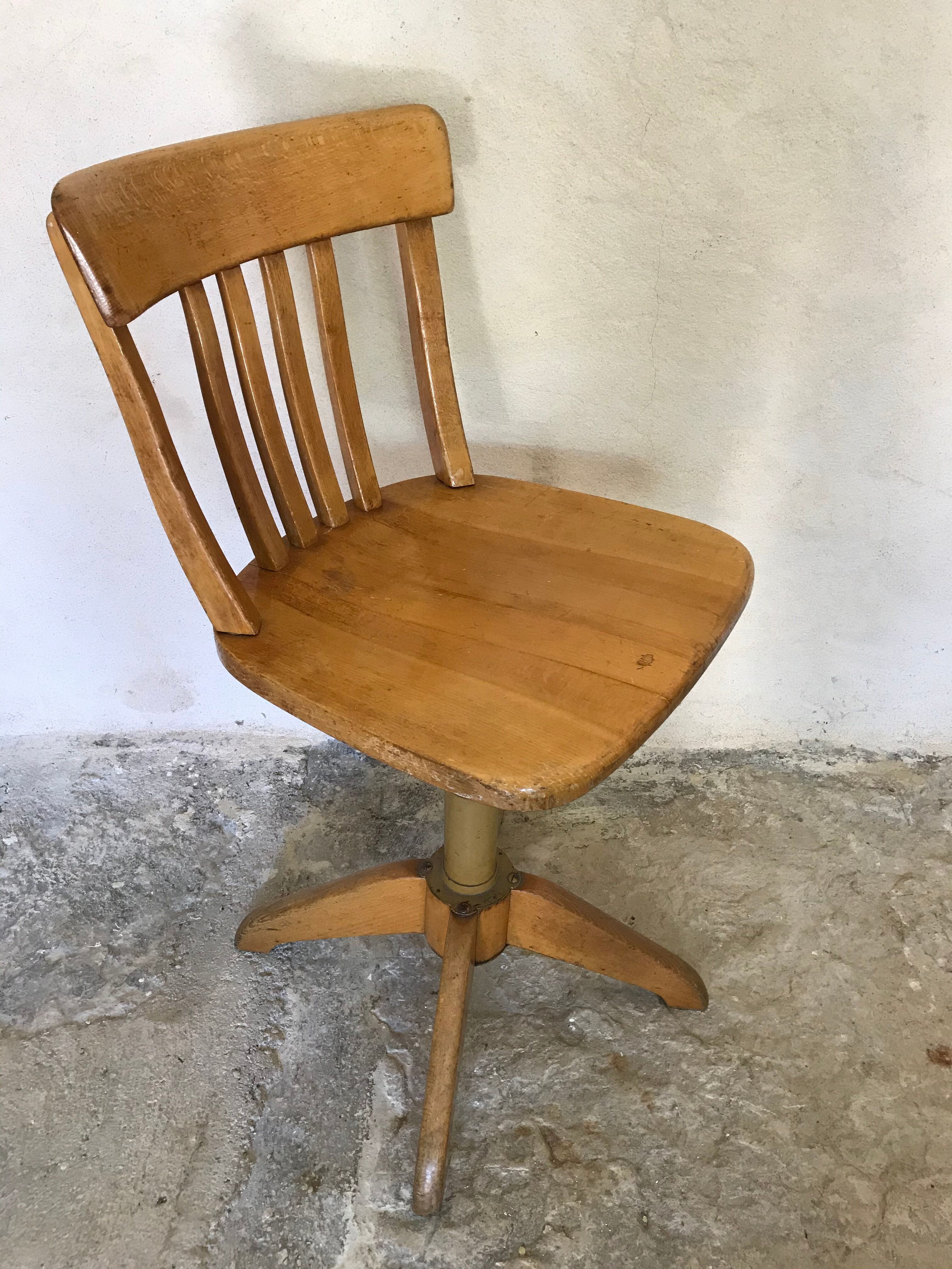 Mid-century Stoll vintage workshop chair