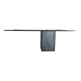 Table salle à manger verre et béton Saporiti 1970