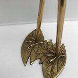 Pair brass 50s herons