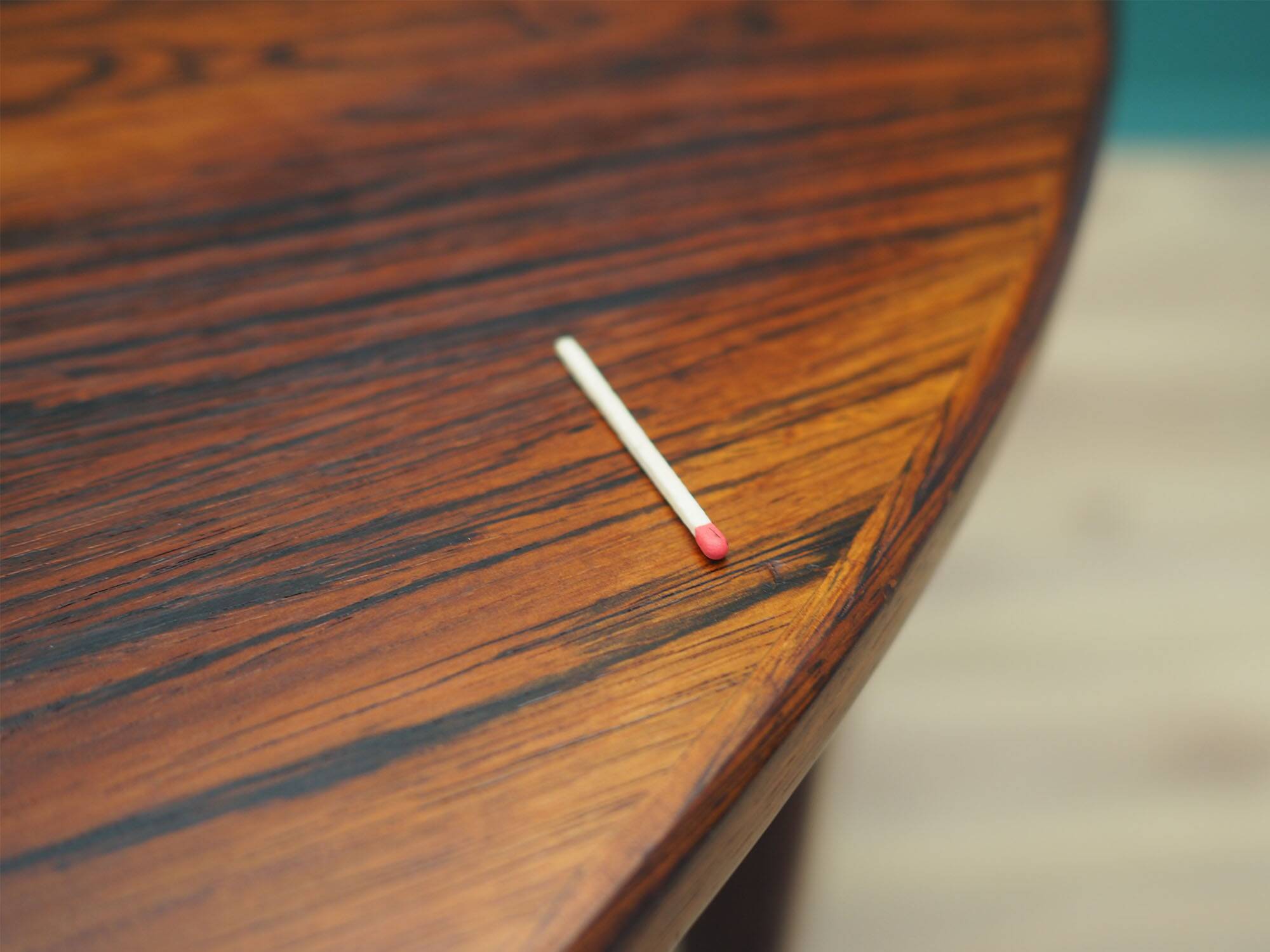 Round rosewood table, Danish design, 1960s, production: Denmark