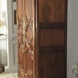 Wardrobe, Louis XVI style, Walnut, late XVII-early eighteenth century
