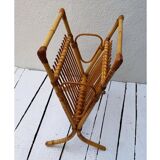 Rattan magazine holder