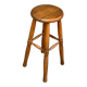 Vintage Scandinavian oak bar stool from the 1960s, 65cm high