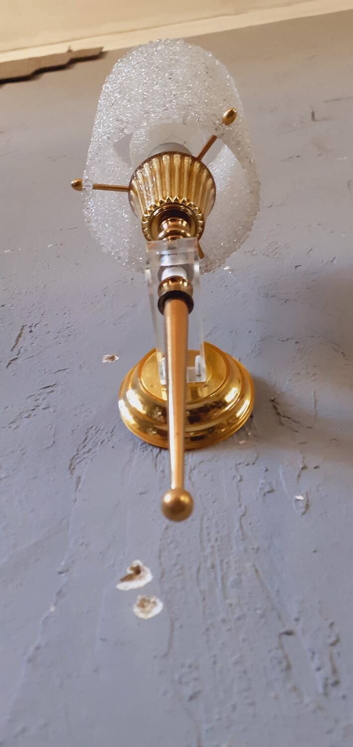 Vintage granite wall light from the 60s