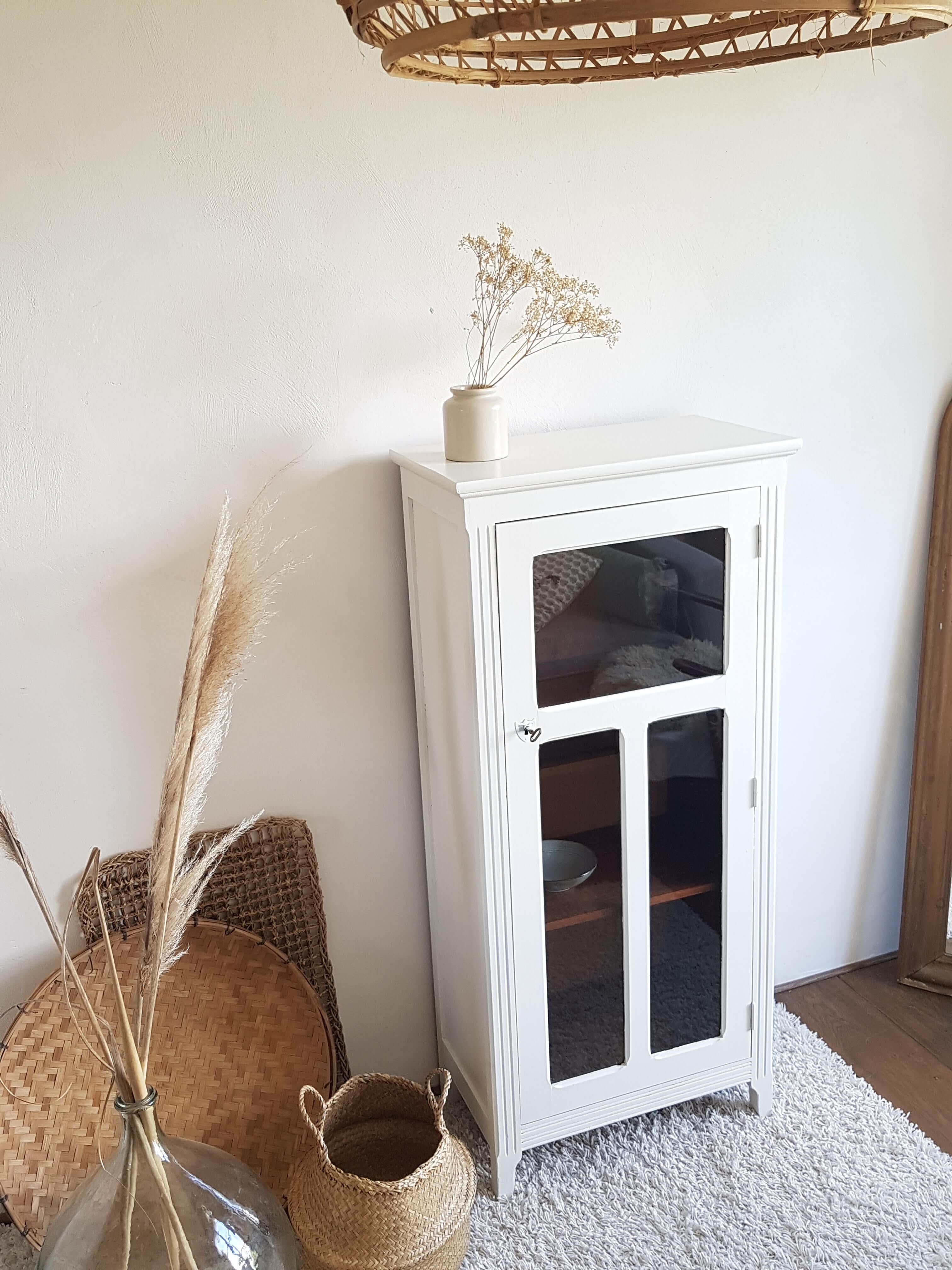 Old white parisian wardrobe