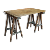 Old architect's table in 3 parts