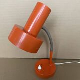 Orange metal lamp from the 60s
