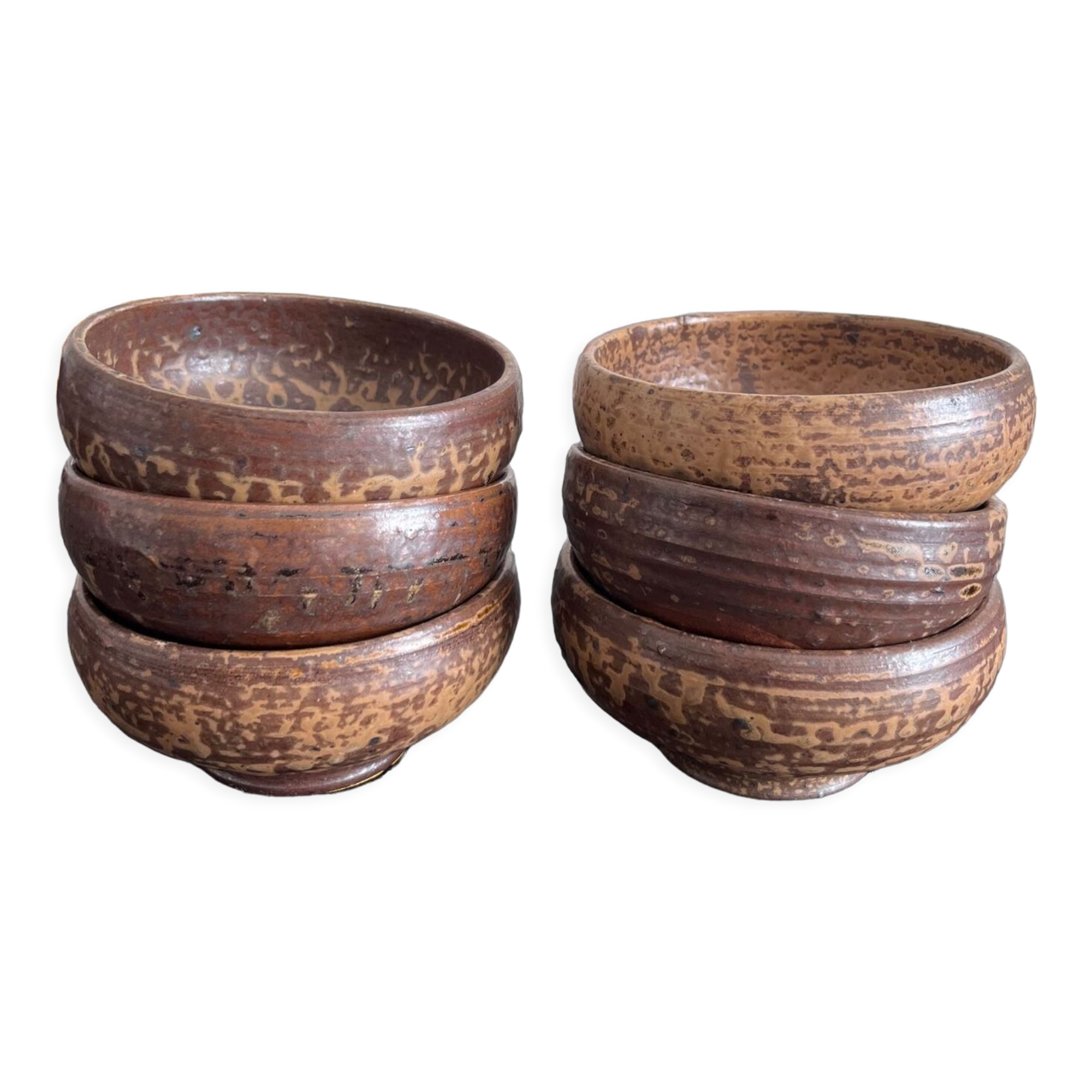 6 bowls in sandstone André Bodin