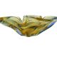 Mid-century modern bowl, glass, by H. Machanowska, Czechoslovakia, 1960s.