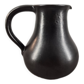 Pichet en céramique noire années 50