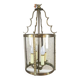 Suspension en métal et verre de style mi-siècle