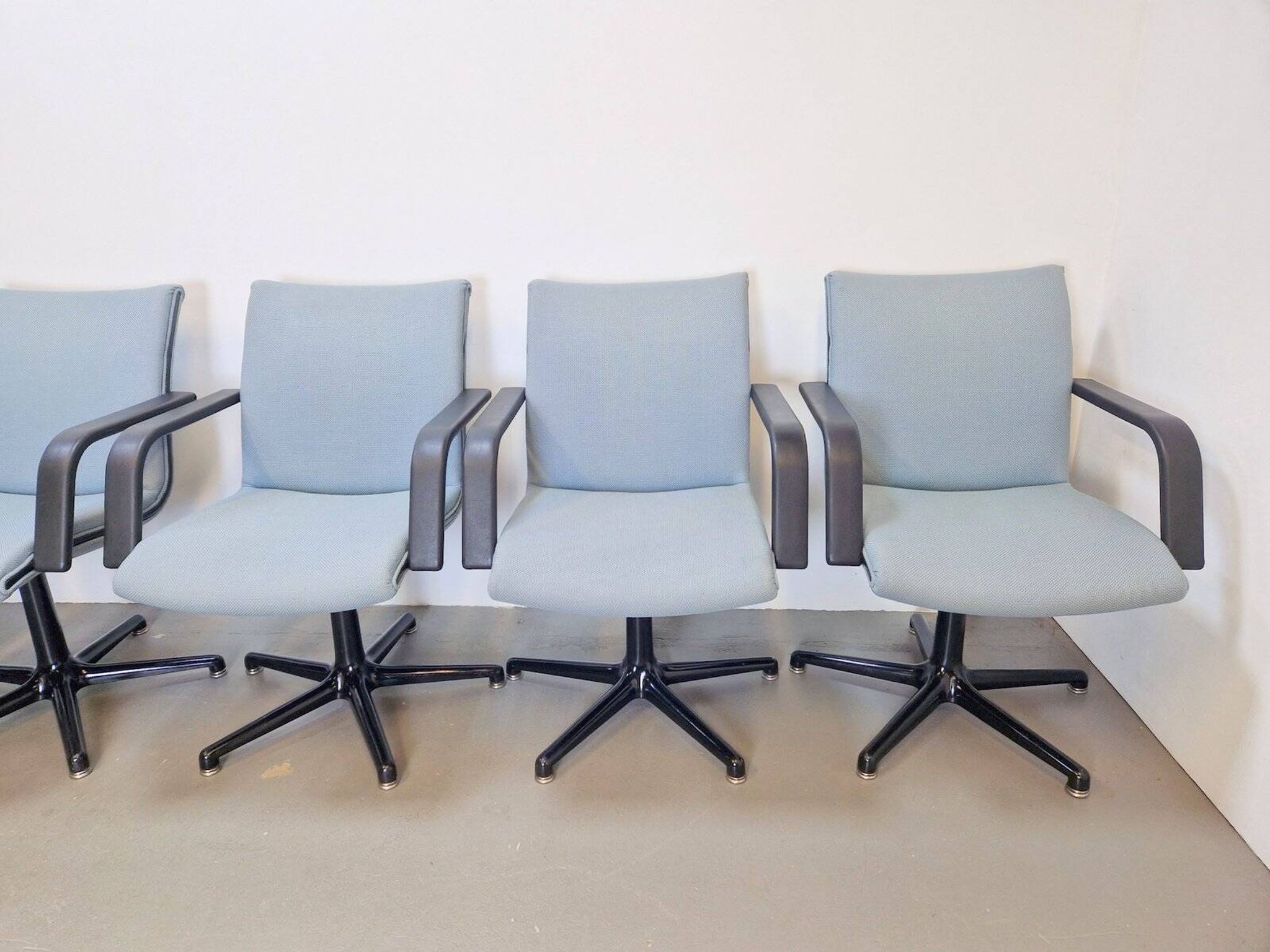Vintage Michigan Office Chairs by Geoffrey Harcourt for Artifort, 1980s, Set of 6