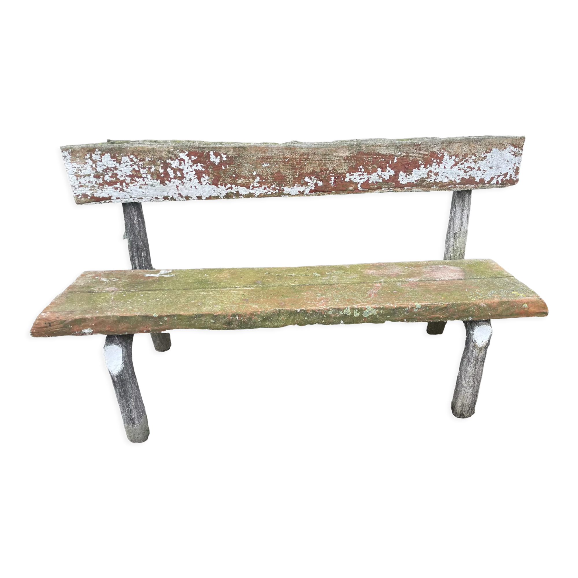 Concrete garden bench