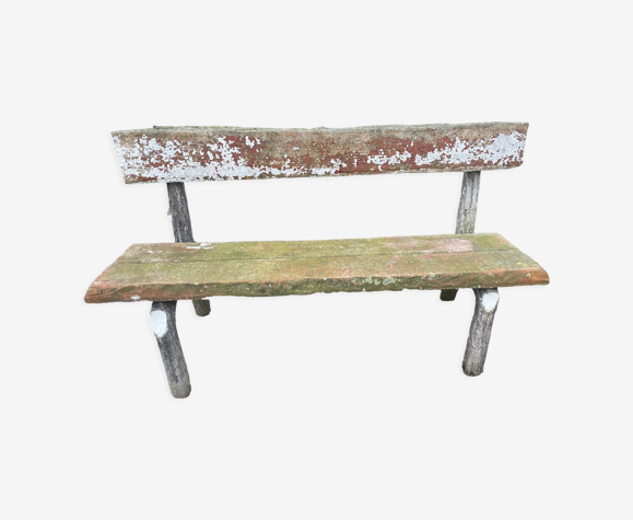 Concrete garden bench