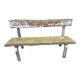 Concrete garden bench